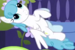 Size: 252x168 | Tagged: safe, derpibooru import, screencap, lightning bolt, white lightning, pegasus, pony, friendship is magic, background character, background pony, cropped, female, flying, mare, solo focus, spread wings, wings