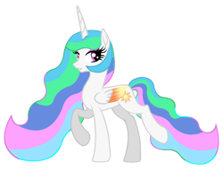 Size: 8000x6076 | Tagged: safe, artist:laszlvfx, derpibooru import, princess celestia, pony, absurd resolution, base used, colored wings, multicolored wings, simple background, solo, transparent background, wings