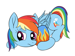 Size: 2994x2238 | Tagged: safe, artist:wapamario63, rainbow dash, pegasus, pony, behaving like a bird, cute, easter egg, egg, face down ass up, female, flat colors, mare, simple background, solo, transparent background