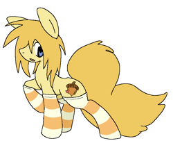 Size: 768x625 | Tagged: safe, artist:muffinz, derpibooru import, oc, oc only, earth pony, pony, clothes, simple background, socks, solo, striped socks, white background