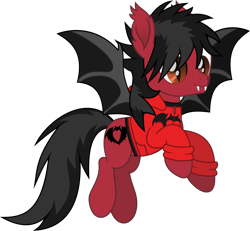 Size: 1472x1359 | Tagged: safe, artist:lightningbolt, derpibooru exclusive, derpibooru import, bat pony, pony, .svg available, bat wings, clandestine industries, clothes, ear fluff, ears, emo, fall out boy, fangs, flying, hair over one eye, hood, hoodie, male, pete wentz, ponified, shirt, simple background, slit eyes, solo, species swap, spread wings, stallion, svg, transparent background, undershirt, vector, wings