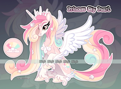 Size: 4122x3032 | Tagged: safe, artist:gkolae, derpibooru import, oc, oc only, alicorn, pony, alicorn oc, ethereal mane, horn, multicolored hair, rainbow hair, starry mane, unshorn fetlocks, wings, zoom layer