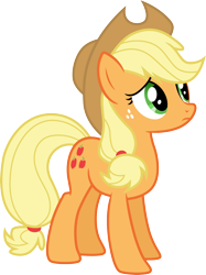 Size: 3000x4008 | Tagged: safe, artist:cloudy glow, derpibooru import, applejack, princess twilight sparkle (episode), .ai available, cute, jackabetes, simple background, solo, transparent background, vector, worried