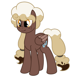 Size: 2000x2000 | Tagged: safe, artist:besttubahorse, derpibooru import, oc, oc only, oc:sweet mocha, pegasus, pony, colored wings, female, freckles, mare, pegasus oc, simple background, smiling, solo, transparent background, two toned wings, vector, wings