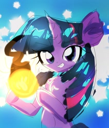 Size: 1620x1912 | Tagged: safe, artist:applejack_yokai, derpibooru import, twilight sparkle, unicorn twilight, pony, unicorn, chest fluff, female, fire, magic, pyromancy, solo