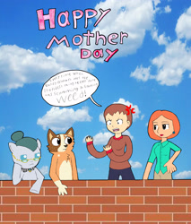Size: 3311x3888 | Tagged: safe, derpibooru import, cloudy quartz, bluey, chillis heeler, crossover, family guy, female, lois griffin, mother, mother's day, sharon marsh, south park