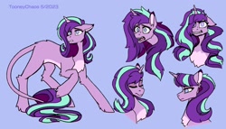 Size: 2800x1600 | Tagged: safe, artist:tooneychaos, derpibooru import, starlight glimmer, pony, unicorn, female, leonine tail, solo, tail