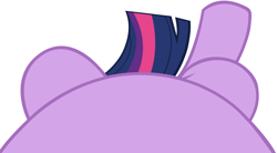 Size: 4096x2268 | Tagged: safe, artist:charleston-and-itchy, derpibooru import, edit, editor:oathcharm, twilight sparkle, pony, belly, female, female pov, lying down, lying down meme, mare, meme, offscreen character, offscreen female, on back, perspective, pictures of bellies, pov, simple background, solo