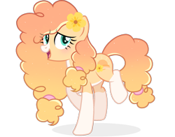 Size: 1379x1080 | Tagged: safe, alternate version, artist:cstrawberrymilk, derpibooru import, oc, oc:sunrise butter, earth pony, pony, female, mare, not pear butter, simple background, solo, transparent background