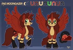 Size: 2048x1420 | Tagged: safe, artist:kiguren, derpibooru import, oc, oc only, alicorn, pony, alicorn oc, duo, horn, horseshoes, reference sheet, smiling, spread wings, tattoo, unshorn fetlocks, wings