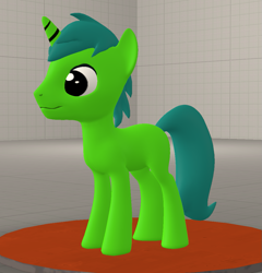 Size: 1037x1080 | Tagged: safe, artist:gradiusfanatic, derpibooru import, oc, oc only, oc:alan, pony, unicorn, 3d, horn, male, solo, source filmmaker, unicorn oc