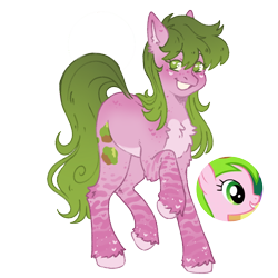 Size: 1000x1000 | Tagged: safe, artist:kazmuun, derpibooru import, red gala, pony, alternate design, apple family member, simple background, solo, transparent background