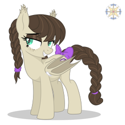 Size: 3500x3500 | Tagged: safe, artist:r4hucksake, derpibooru import, oc, oc:cookie cream, bat pony, pony, base used, female, mare, simple background, solo, transparent background