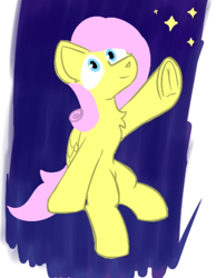 Size: 478x615 | Tagged: safe, artist:cotarsis, derpibooru import, fluttershy, pegasus, pony, aggie.io, sketch, solo