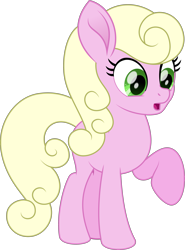 Size: 3133x4238 | Tagged: safe, artist:thatusualguy06, derpibooru import, millie, earth pony, pony, my little pony: the movie, .svg available, :o, female, high res, mare, open mouth, raised hoof, raised leg, simple background, solo, svg, transparent background, vector