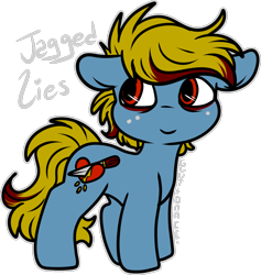 Size: 1070x1128 | Tagged: safe, artist:sexygoatgod, derpibooru import, oc, oc only, oc:jagged lies, earth pony, pony, chibi, male, simple background, solo, stallion, transparent background