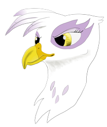 Size: 1878x2226 | Tagged: safe, artist:jack-varus, derpibooru import, gilda, griffon, bust, simple background, solo, transparent background