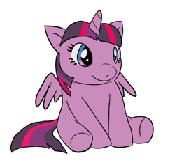 Size: 1068x1012 | Tagged: safe, artist:incredisenn, derpibooru import, twilight sparkle, twilight sparkle (alicorn), oc, alicorn, pony, funny, joke, meme, plush pony, plushie, reference, simple background, white background, wrong color