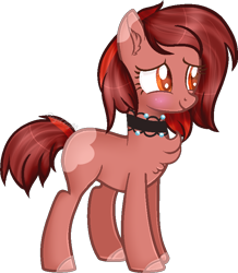 Size: 702x806 | Tagged: safe, artist:angellightyt, derpibooru import, oc, oc only, earth pony, pony, chest fluff, choker, ear fluff, ears, earth pony oc, eyelashes, female, mare, simple background, smiling, solo, transparent background