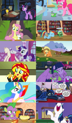 Size: 2559x4321 | Tagged: safe, derpibooru import, edit, edited screencap, idw, screencap, angel bunny, applejack, fluttershy, gummy, opalescence, owlowiscious, peewee, philomena, pinkie pie, princess celestia, princess luna, rainbow dash, rarity, ray, shining armor, spike, sunset shimmer, tank, tiberius, twilight sparkle, twilight sparkle (alicorn), unicorn twilight, winona, alicorn, alligator, bird, dog, dragon, earth pony, human, opossum, owl, pegasus, phoenix, pony, rabbit, unicorn, a bird in the hoof, a horse shoe-in, eqg summertime shorts, equestria girls, equestria girls (movie), feeling pinkie keen, just for sidekicks, may the best pet win, owl's well that ends well, pet project, season 1, season 2, season 3, season 5, season 9, she talks to angel, suited for success, the one where pinkie pie knows, spoiler:s09, :p, angelbetes, animal, ant farm, bag, bathtub, book, boots, cake, candle, clothes, collage, cute, dashabetes, descriptive noise, diapinkes, ears, ethereal mane, eyes closed, fall formal outfits, female, floppy ears, food, golden oaks library, gummybetes, happy, horse noises, hug, jackabetes, ladder, lunabetes, lying, lying down, male, mane six, mare, mawshot, night, nose in the air, offscreen character, open mouth, pet, ponied up, pouting, prone, puppy dog eyes, quill, raribetes, saddle bag, scroll, shimmerbetes, shining adorable, shoes, shyabetes, smiling, solo, speech bubble, spikabetes, spike the dog, stick, talking, tankabetes, thought bubble, tongue, tongue out, twiabetes, twilight ball dress, unamused, uvula, volumetric mouth, winonabetes