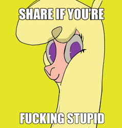 Size: 1141x1199 | Tagged: safe, derpibooru exclusive, derpibooru import, paprika paca, them's fightin' herds, caption, community related, face of mercy, image macro, limbus company, solo, stupid, text, vulgar