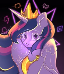 Size: 1650x1906 | Tagged: safe, artist:toast091019, derpibooru import, princess twilight 2.0, twilight sparkle, twilight sparkle (alicorn), alicorn, pony, the last problem, crown, cutie mark, jewelry, looking at you, older, older twilight, peytral, regalia, solo, wavy mane