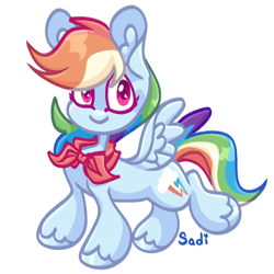 Size: 1700x1700 | Tagged: safe, artist:sadi, derpibooru import, rainbow dash, pegasus, pony, simple background, solo, white background