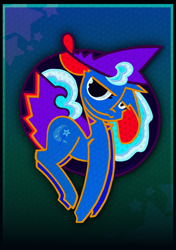 Size: 1366x1935 | Tagged: safe, artist:kooraburra, derpibooru import, trixie, pony, unicorn, g4, abstract, solo