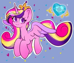 Size: 2048x1739 | Tagged: safe, artist:indigohatetrain, derpibooru import, princess cadance, alicorn, pony, female, heart, heart eyes, solo, wingding eyes