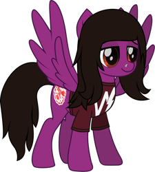 Size: 1050x1168 | Tagged: safe, artist:lightningbolt, derpibooru exclusive, derpibooru import, pegasus, pony, .svg available, clothes, colored pupils, lidded eyes, male, movie accurate, nose piercing, pierce the veil, piercing, ponified, shirt, simple background, solo, species swap, spread wings, stallion, standing, svg, t-shirt, transparent background, vector, vic fuentes, wings