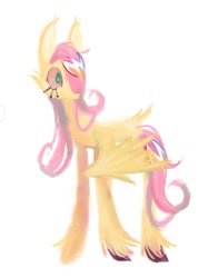 Size: 1153x1471 | Tagged: safe, artist:glorioustragedykid, derpibooru import, fluttershy, pegasus, pony, simple background, solo, white background