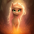 Size: 512x512 | Tagged: safe, ai content, derpibooru import, generator:purplesmart.ai, generator:stable diffusion, machine learning assisted, machine learning generated, oc, oc only, pony, unicorn, burn, cute, ear fluff, ears, female, fire, fluffy, green eyes, magic, mare, pink mane, prompter:saltyvity, solo, sparkles