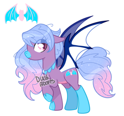 Size: 2000x1875 | Tagged: safe, artist:dixieadopts, derpibooru import, oc, oc only, oc:poison fly, bat pony, pony, female, mare, simple background, solo, transparent background