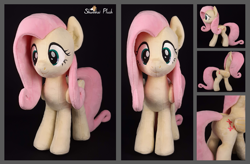 Size: 1713x1122 | Tagged: safe, artist:shunnkai, derpibooru import, fluttershy, pony, irl, photo, plushie, solo