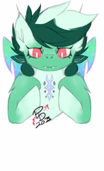 Size: 2550x4200 | Tagged: safe, derpibooru import, oc, oc only, oc:minty fresh, disguise, disguised changeling, simple background, solo, white background