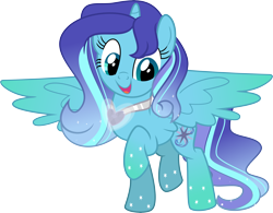 Size: 10306x8058 | Tagged: safe, artist:shootingstarsentry, derpibooru import, oc, oc only, oc:selena, alicorn, pony, absurd resolution, female, mare, rainbow power, simple background, solo, transparent background