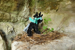 Size: 5472x3648 | Tagged: safe, alternate version, artist:malte279, derpibooru import, part of a series, part of a set, changeling, chenille, chenille stems, chenille wire, craft, irl, photo, pipe cleaner sculpture, pipe cleaners, solo