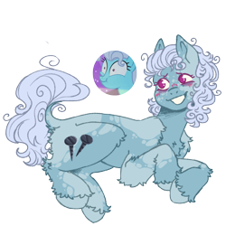Size: 1000x1000 | Tagged: safe, artist:kazmuun, derpibooru import, screw loose, earth pony, pony, butt fluff, chest fluff, concave belly, female, leg fluff, mare, simple background, solo, transparent background