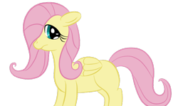 Size: 768x458 | Tagged: safe, artist:o-fluttershy-o, derpibooru import, fluttershy, pegasus, pony, hair over one eye, missing cutie mark, simple background, solo, transparent background, vector