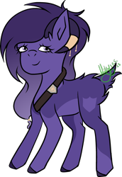 Size: 1819x2643 | Tagged: safe, artist:thecommandermiky, derpibooru import, oc, oc only, oc:miky command, deer, deer pony, original species, pony, accessory, deer oc, horn, horn jewelry, jewelry, looking away, non-pony oc, remake, simple background, smiling, transparent background
