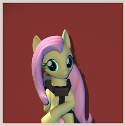 Size: 2260x2260 | Tagged: safe, artist:xafilah, derpibooru import, fluttershy, pegasus, pony, 3d, solo, team fortress 2