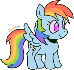 Size: 513x480 | Tagged: safe, artist:goatr, derpibooru import, rainbow dash, pegasus, pony, cute, dashabetes, female, mare, simple background, solo, spread wings, transparent background, wings