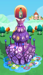 Size: 388x678 | Tagged: safe, derpibooru import, gameloft, implied seapony, no pony, palace, ponyville town hall