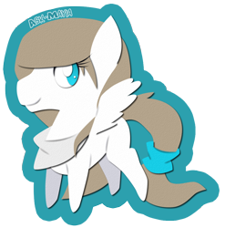 Size: 966x978 | Tagged: safe, artist:jitterbug-cafe, derpibooru import, oc, oc:mayia, pegasus, pony, chibi, female, mare, solo