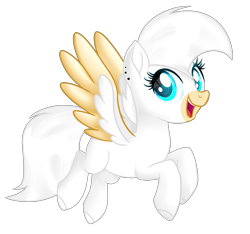 Size: 1122x1050 | Tagged: safe, artist:angellightyt, derpibooru import, oc, oc only, pegasus, pony, base used, colored wings, ear piercing, eyelashes, female, mare, open mouth, pegasus oc, piercing, simple background, smiling, solo, transparent background, two toned wings, wings