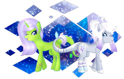 Size: 2681x1701 | Tagged: safe, artist:angellightyt, artist:emerald-bliss, derpibooru import, oc, oc only, pony, unicorn, collaboration, female, horn, mare, one eye closed, simple background, smiling, transparent background, unicorn oc, wink