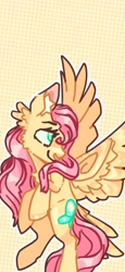 Size: 1892x4096 | Tagged: safe, artist:pastacrylic, derpibooru import, fluttershy, pony, unicorn, phone wallpaper, solo