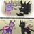 Size: 3000x3000 | Tagged: safe, artist:fumalunga, derpibooru import, oc, oc only, oc:coxa, oc:maxilla, changedling, changeling, 2 panel comic, anisocoria, changedling oc, changeling oc, comic, dialogue, duo, fangs, hypocritical humor, male, red changeling, smug