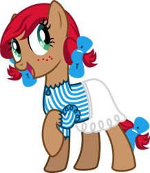 Size: 1024x1175 | Tagged: safe, derpibooru import, earth pony, pony, female, mare, open mouth, rule 85, simple background, solo, transparent background, wendy's