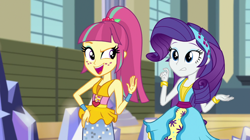 Size: 1280x718 | Tagged: safe, derpibooru import, screencap, rarity, sour sweet, dance magic, equestria girls, spoiler:eqg specials